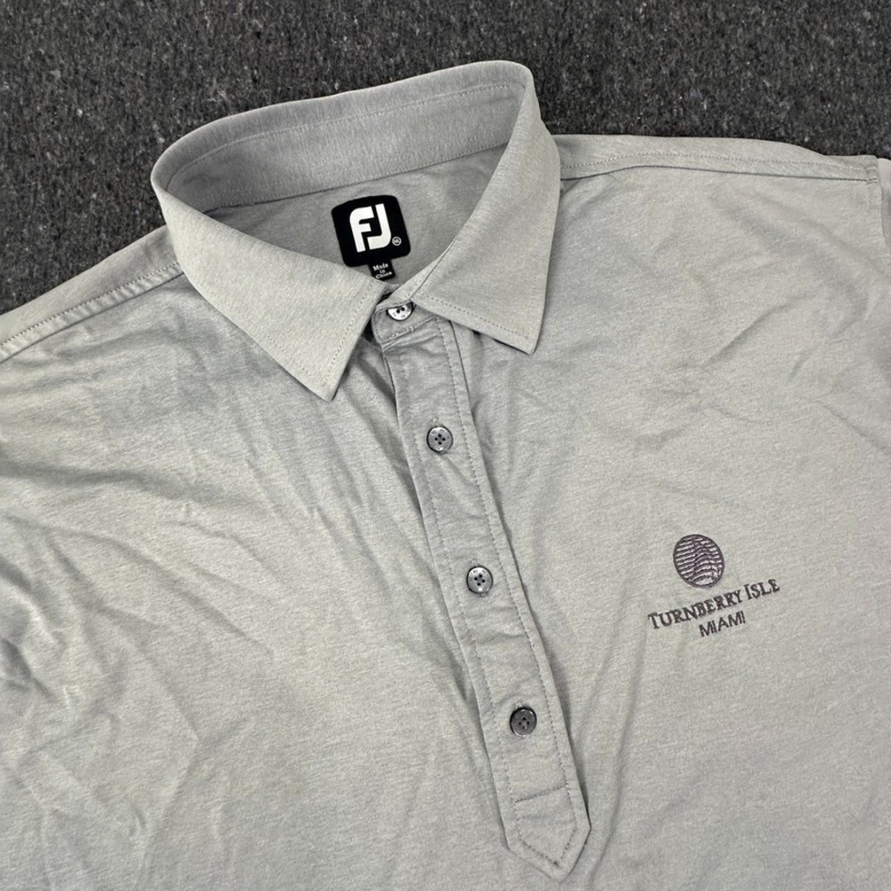 FootJoy FJ ProDry Performance Polo Shirt‎ Grey MenSize XXL TurnBerry Isle Golf